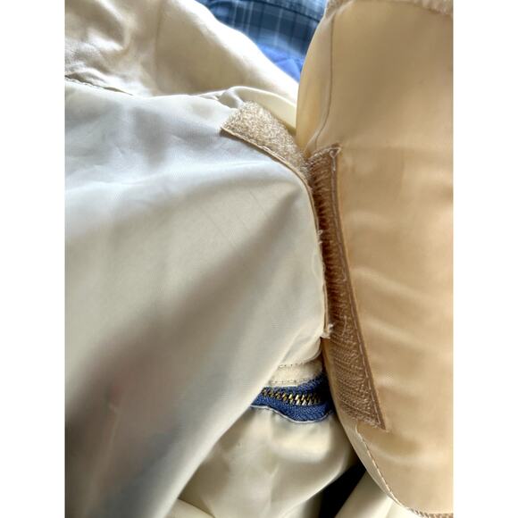 NWT Vintage 90s Silk Statement Bomber Convertible Vest Geometric Patchwork S - Picture 15 of 16